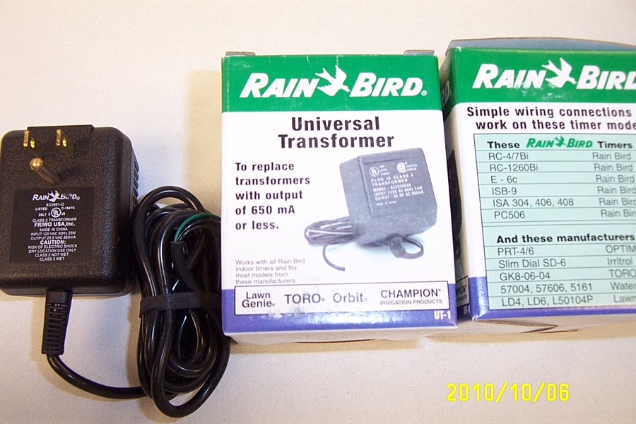 24 volt transformer for all residential rain bird timers